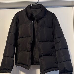 Forever 21 Black Puffer Jacket